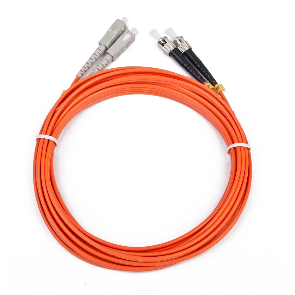 Fiberoptisk Kabel Duplex ST til SC 1m