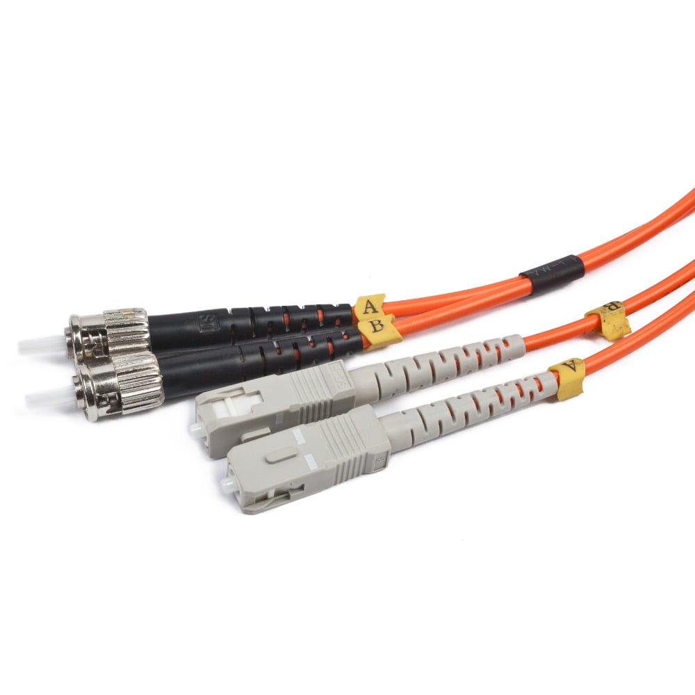 Fiberoptisk Kabel Duplex ST til SC 5m