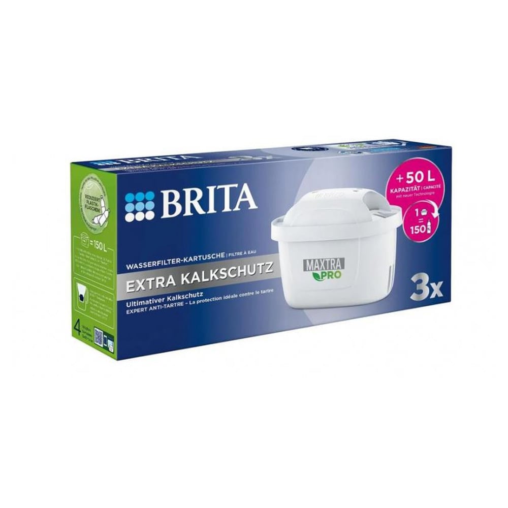BRITA Maxtra Pro - Ekstra Kalkbeskyttelse - 3 vannfilter