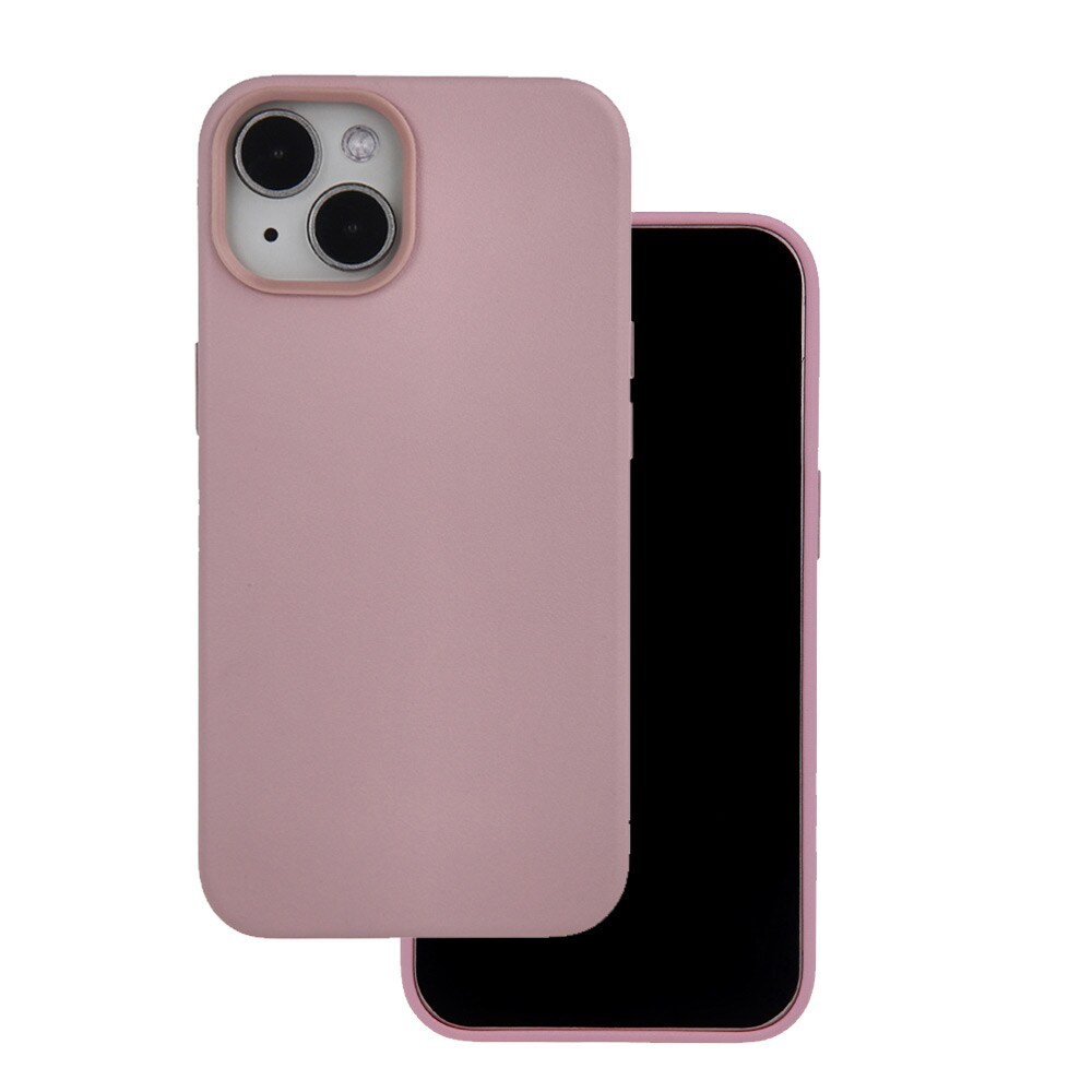 Rosa Skinn-look MagSafe-bakdeksel til iPhone 14 Pro - Elegant og Beskyttende