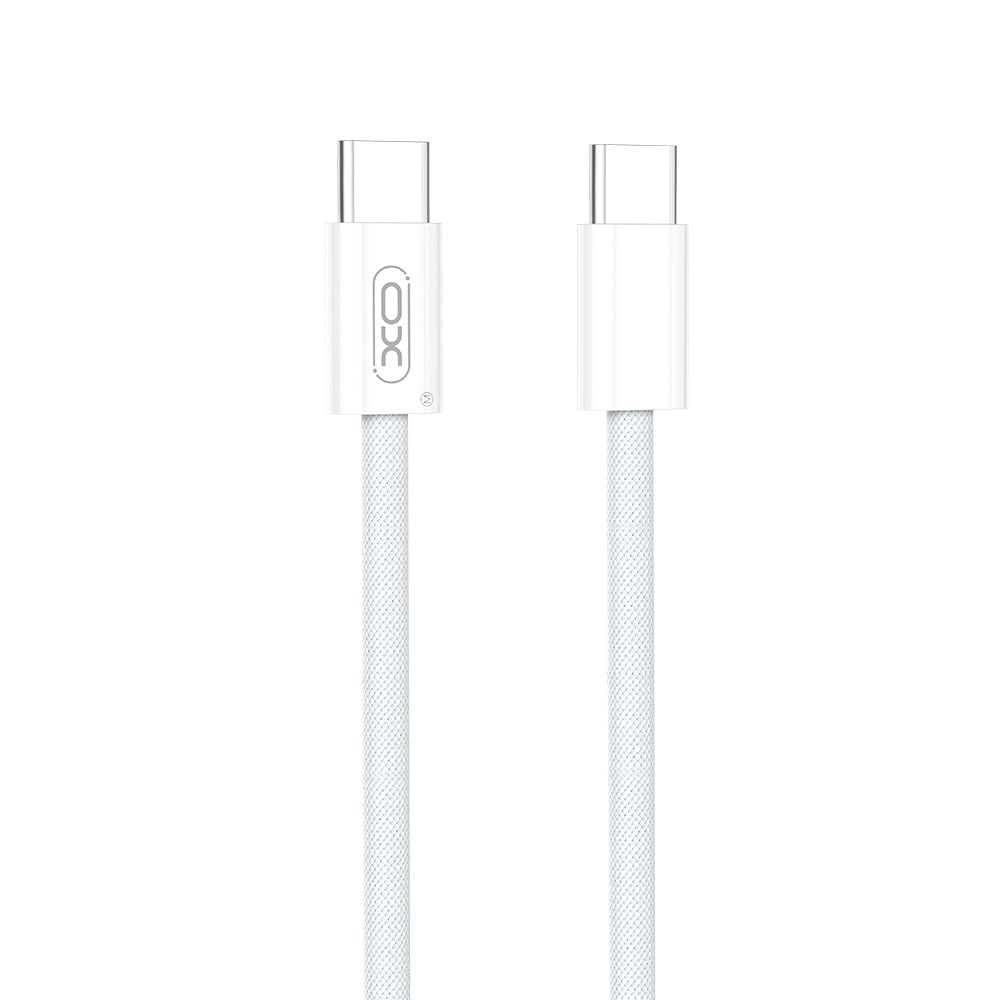 XO USB-C-Kabel USB-C til USB-C 60W 1m - Hvit