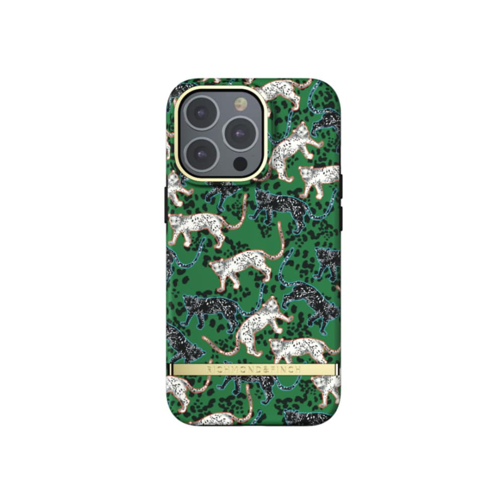 Richmond & Finch Freedom-etui for iPhone 13 Pro - Grønn leopard