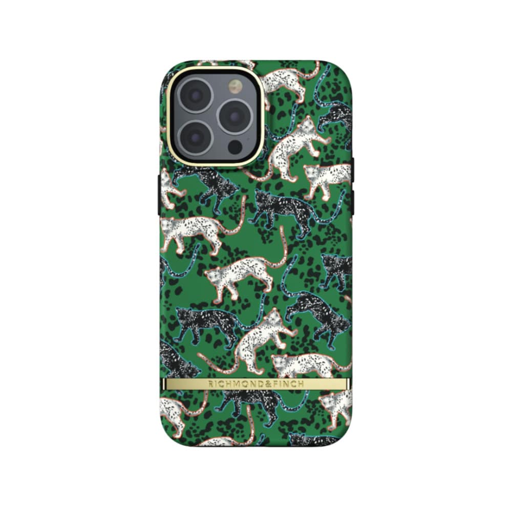 Richmond & Finch Freedom-etui for iPhone 13 Pro Max - Grønn leopard