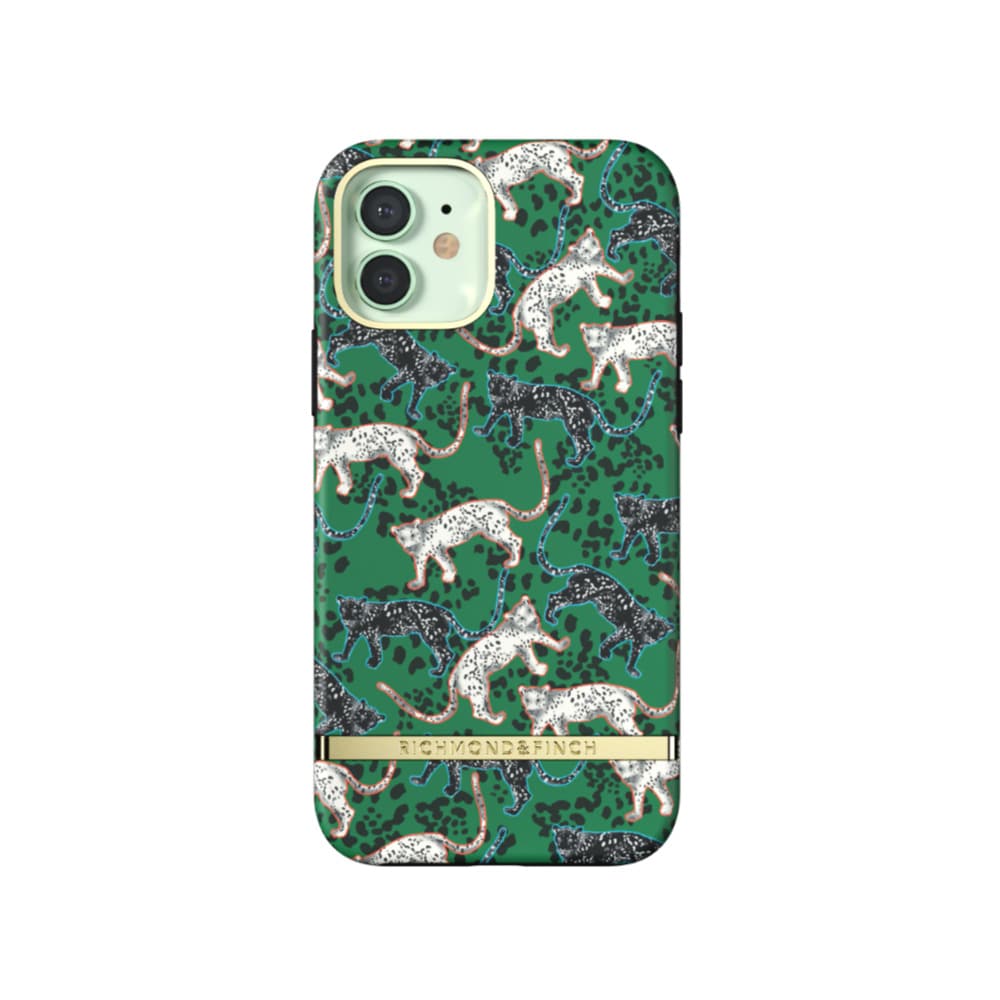 Richmond & Finch Freedom-etui for iPhone 12/12 Pro - Grønn leopard