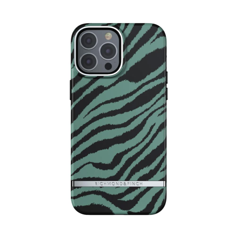 Richmond & Finch Freedom-etui for iPhone 13 Pro Max - Emerald Zebra