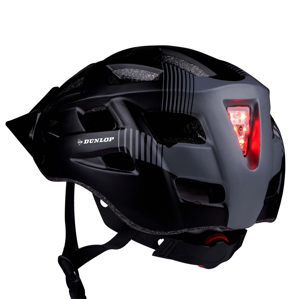 Dunlop sykkelhjelm med LED 55-58 cm