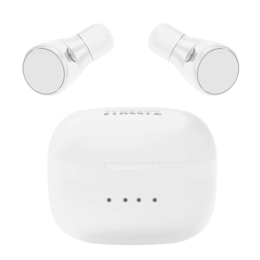 Streetz True Wireless Headset med ladeetui - hvit
