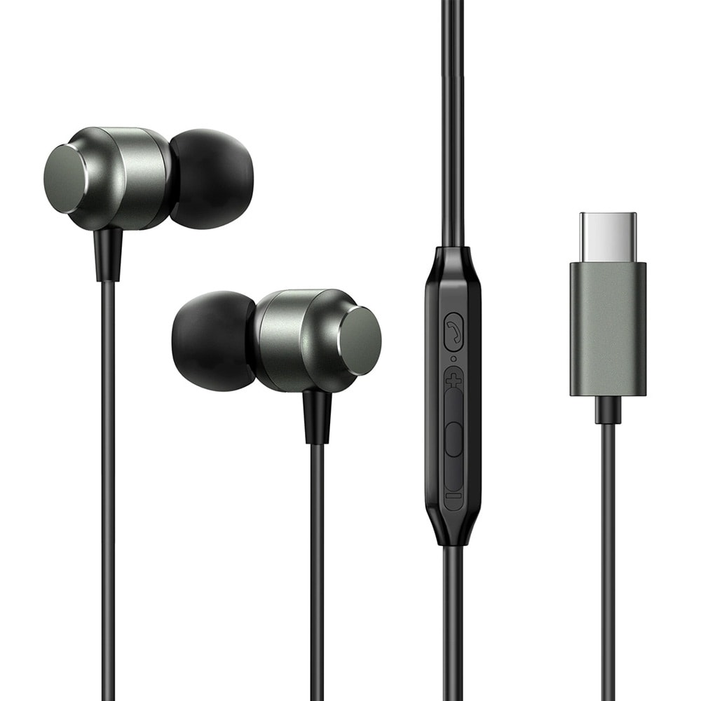 Joyroom In-Ear-hodesett med USB-C - Grå