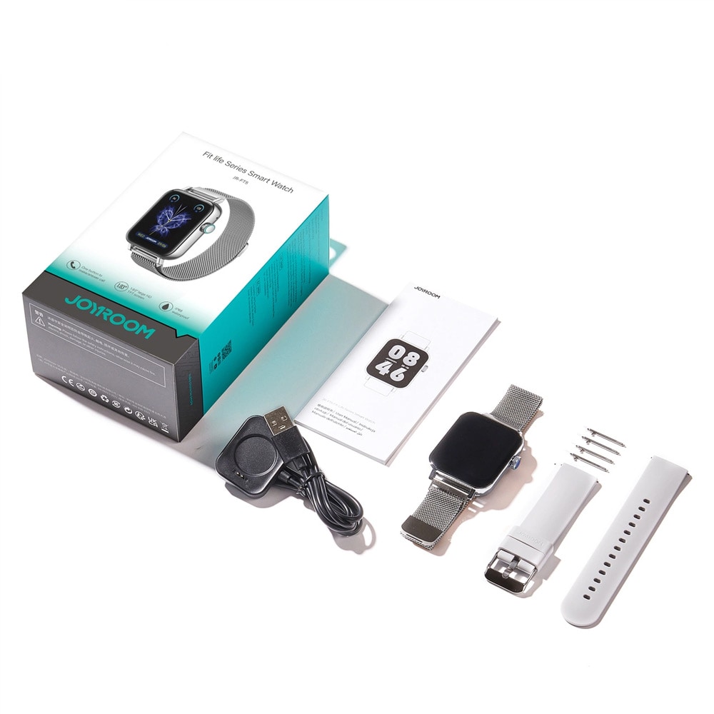 Joyroom Smartwatch IP68 med samtalefunksjon - Sølv