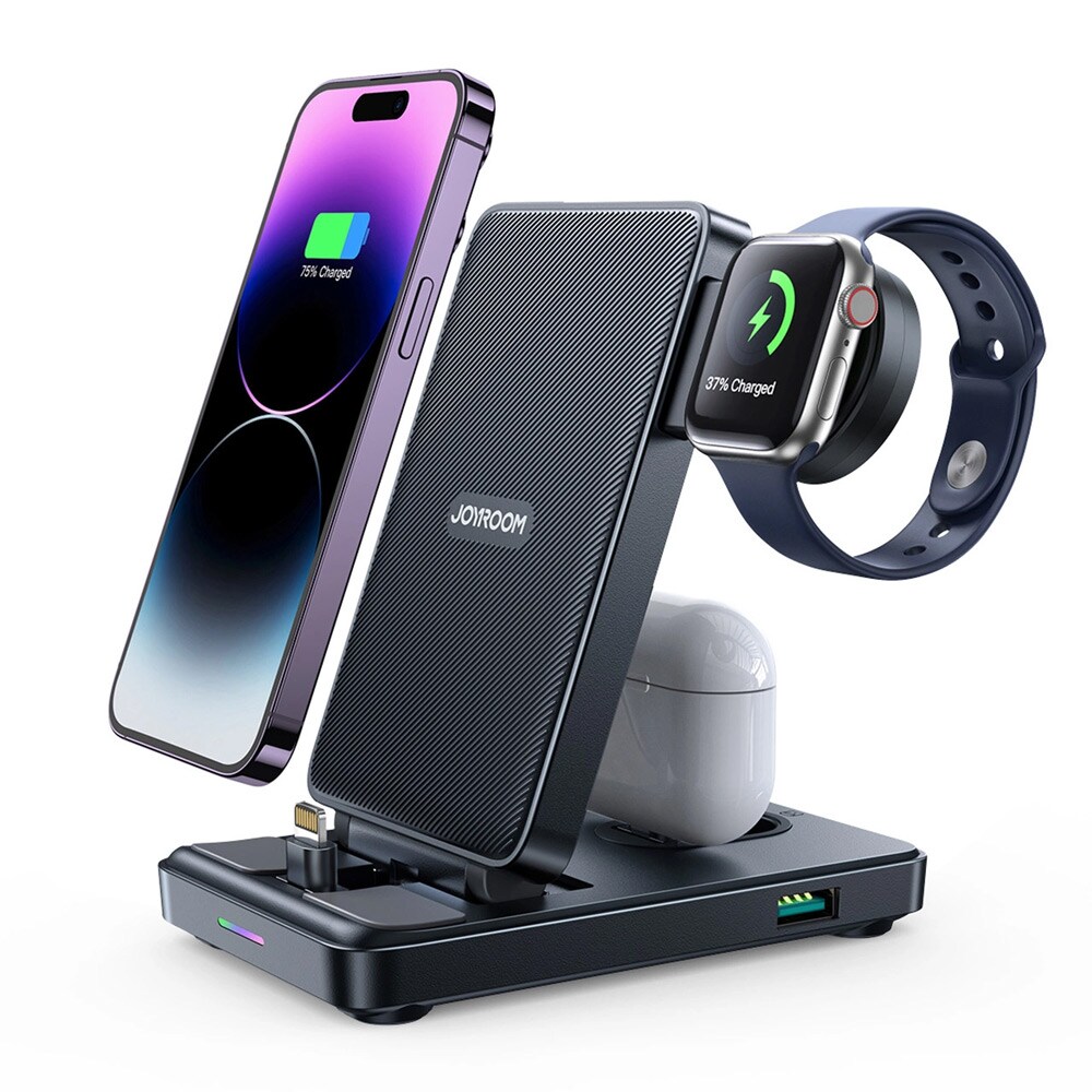 Joyroom 4-i-1 ladestasjon for iPhone, AirPods og Apple Watch