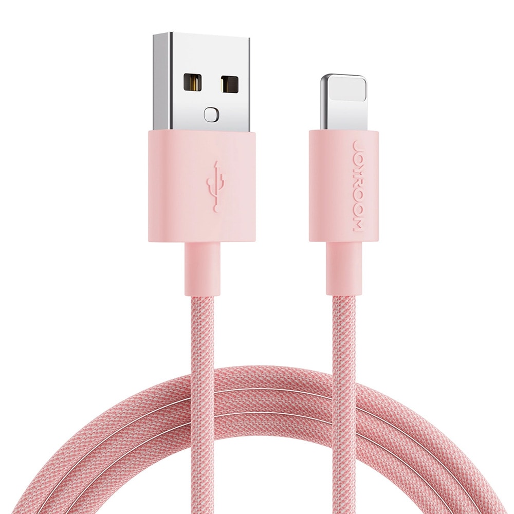 Joyroom USB-kabel USB til Lightning 2,4A 2 m - Rosa