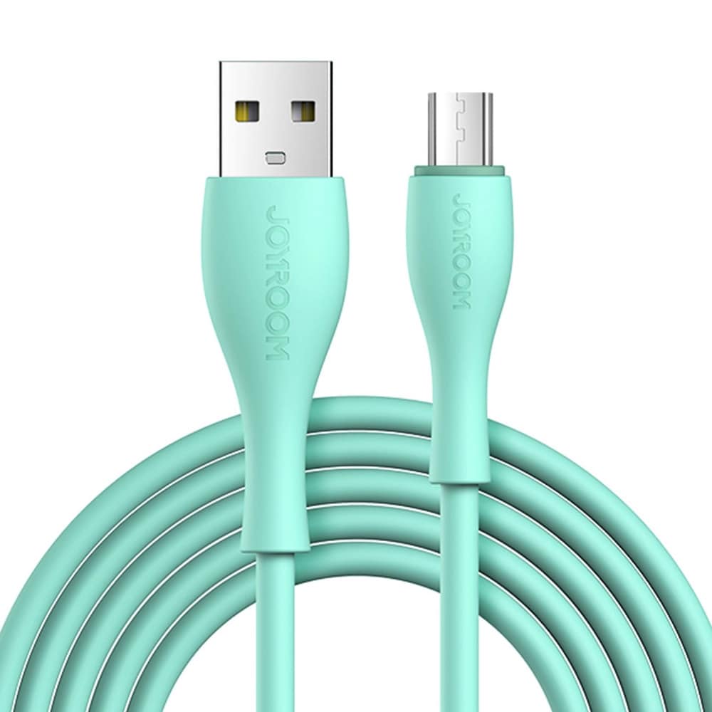 Joyroom USB-kabel USB til MicroUSB 3A 2m - Grønn
