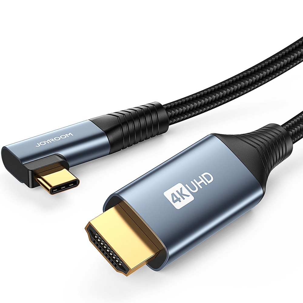 Joyroom HDMI-kabel HDMI til vinklet USB-C 4K 60 Hz 2 m