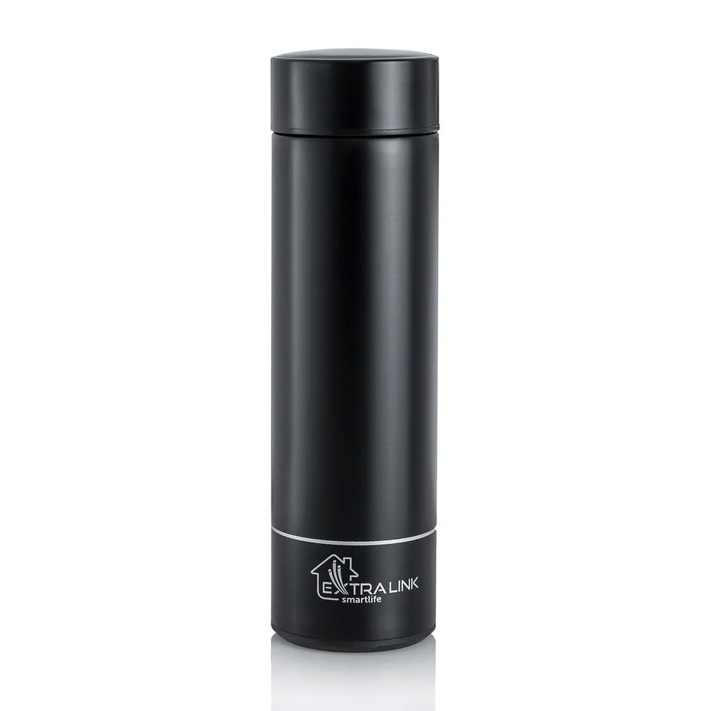 Extralink Smart Resetermos med LED-display 500 ml - Svart