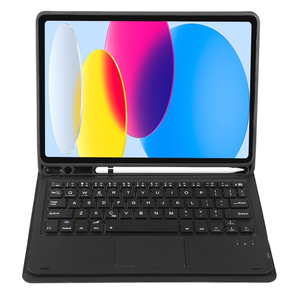Tastaturveske med stativ for iPad 10-Gen 10.9 2022 - Svart