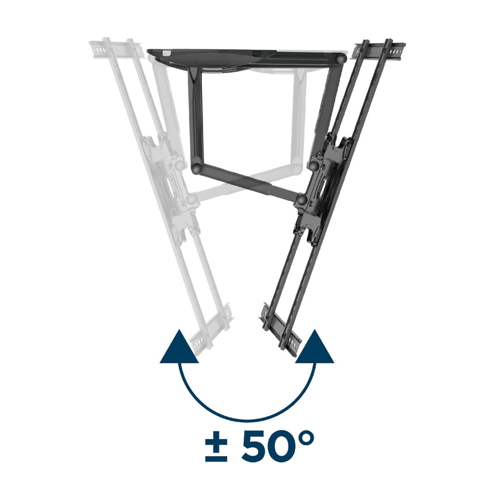 Full Motion-veggbrakett for 32-75" TV-er - Maks 45 kg