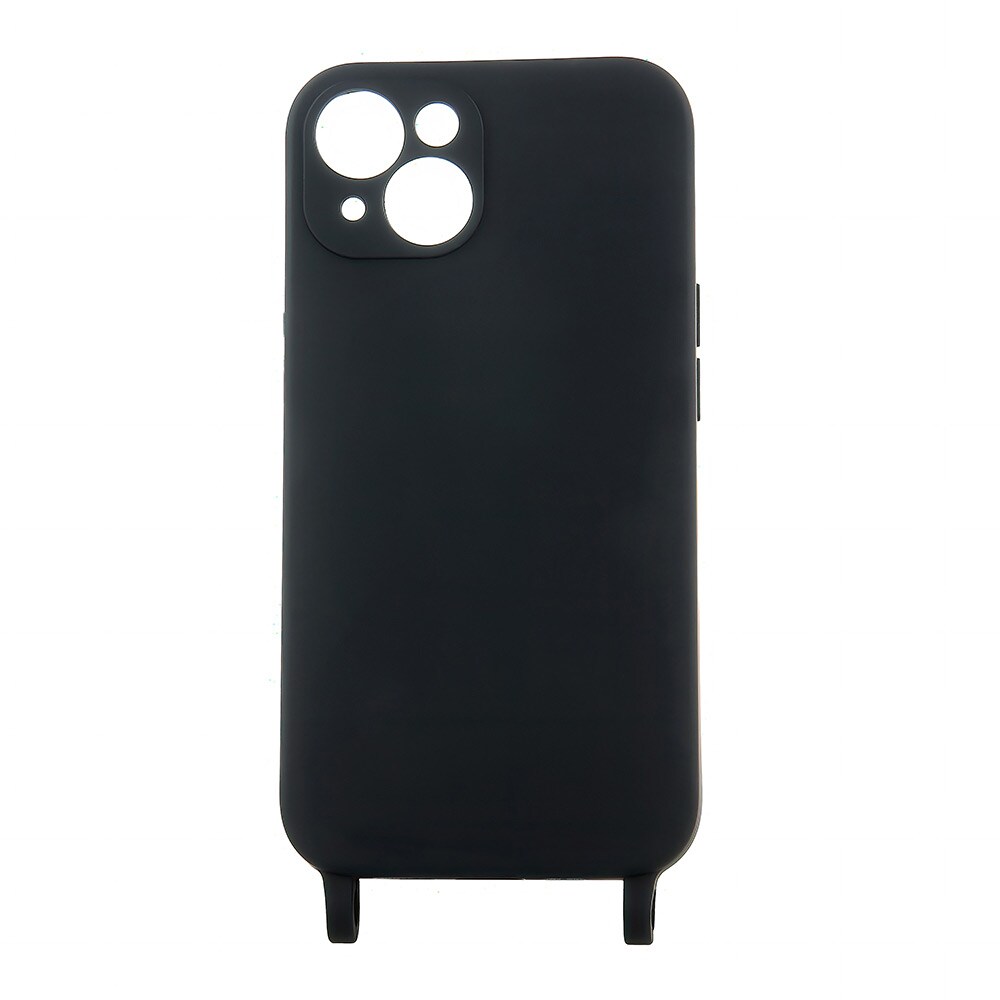Silikonetui med mobilremholder for Samsung Galaxy A05s - Svart