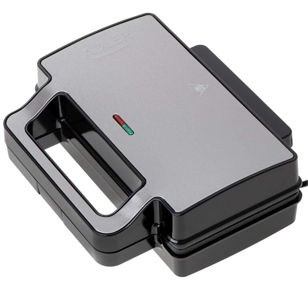 2-i-1 sandwichgrill med non-stick-belegg og sikkert håndtak