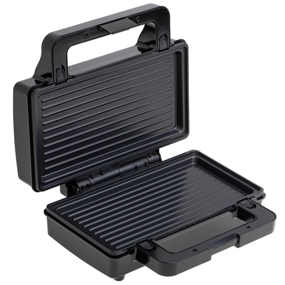 2-i-1 sandwichgrill med non-stick-belegg og sikkert håndtak
