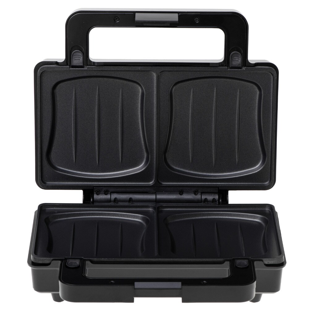 2-i-1 sandwichgrill med non-stick-belegg og sikkert håndtak