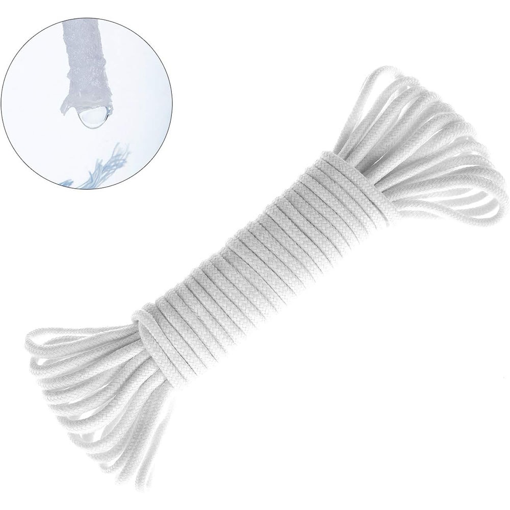 Polyester og bomulls irrigasjonssnor 8 mm, 10 m