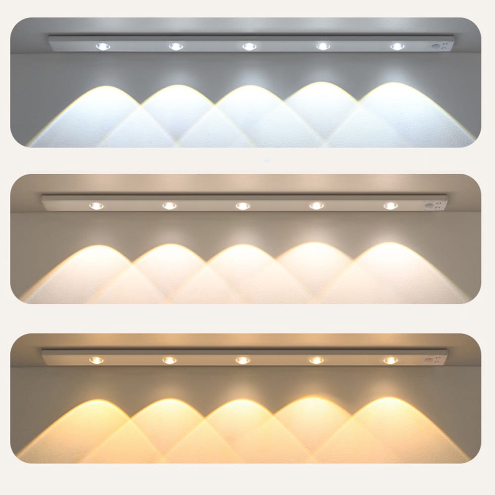 LED-stripe 60 cm med justerbar lysstyrke - hvit