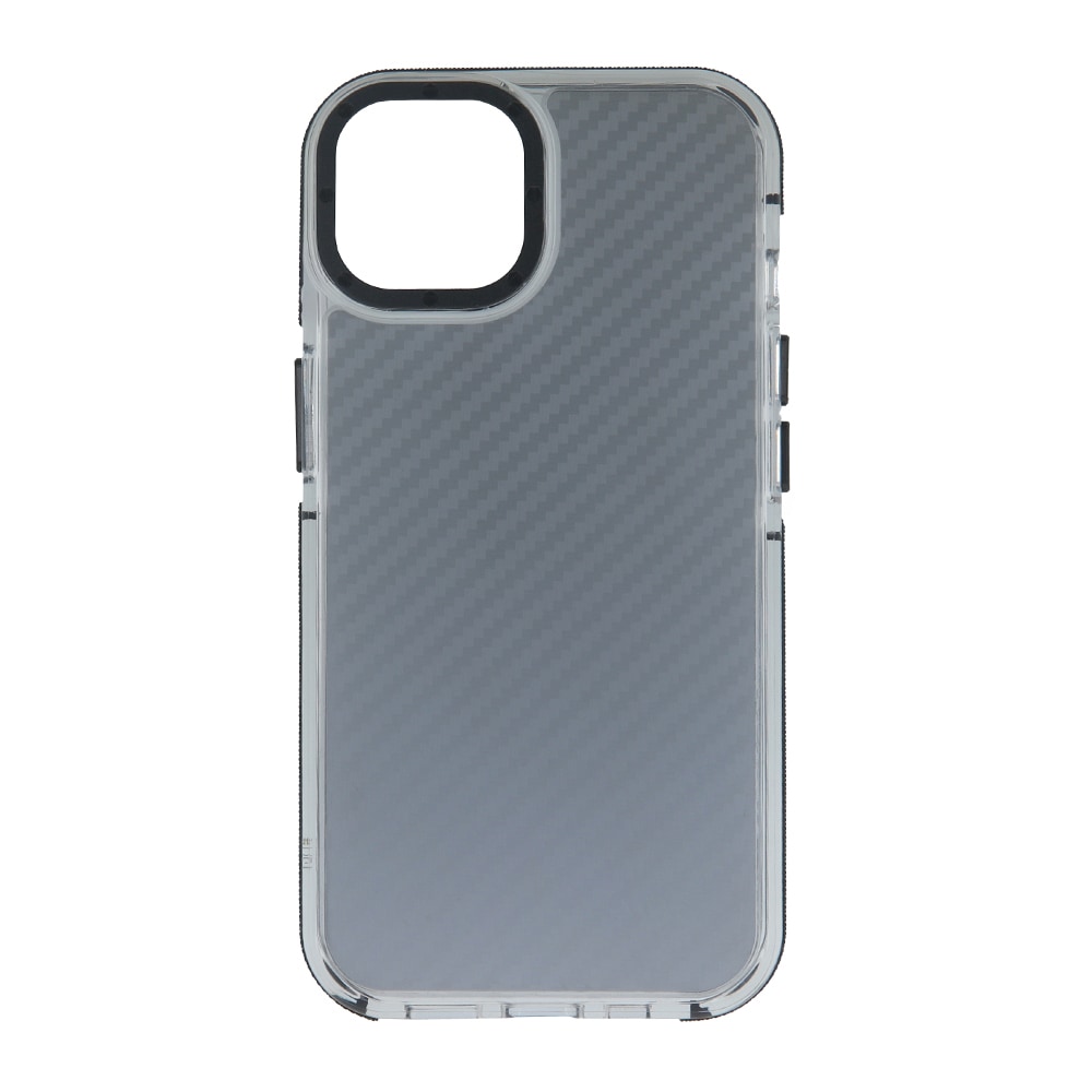 Svart etui til iPhone 16 Plus - karbonfiber