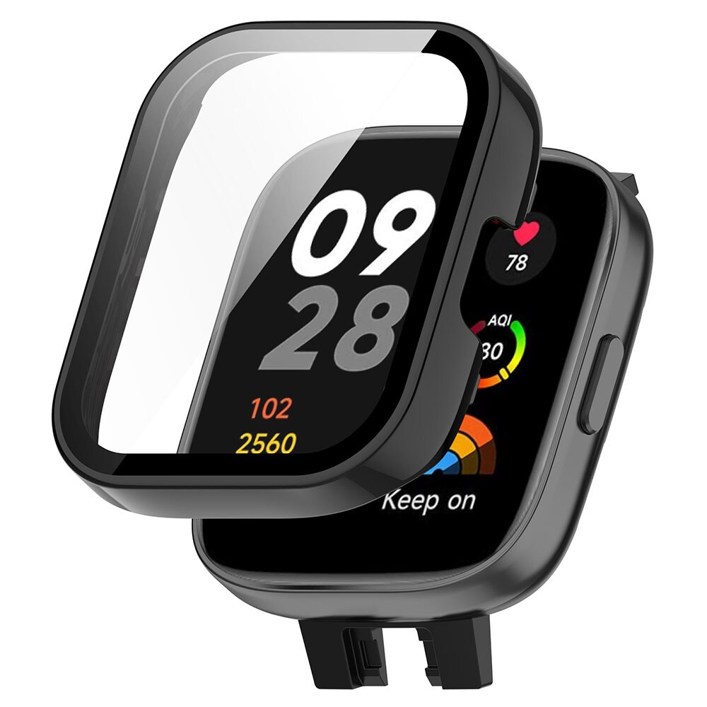 Beskyttelsesveske med skjermbeskytter til Redmi Watch 3 - Svart