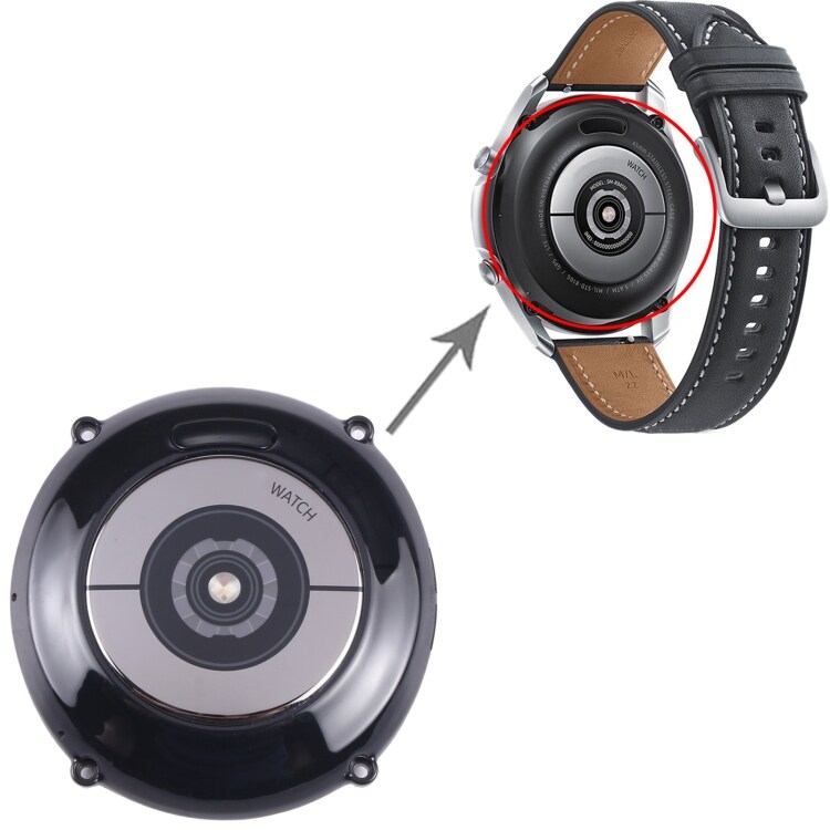 Bakdeksel med pulssensor og lademodul til Samsung Galaxy Watch 3 41mm