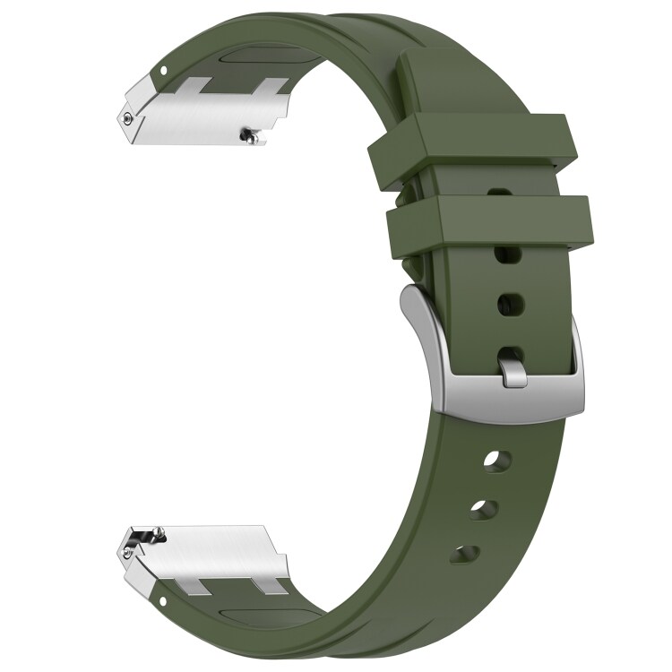 Silikonarmbånd til Amazfit Watch Bip 5 22mm - Grønn