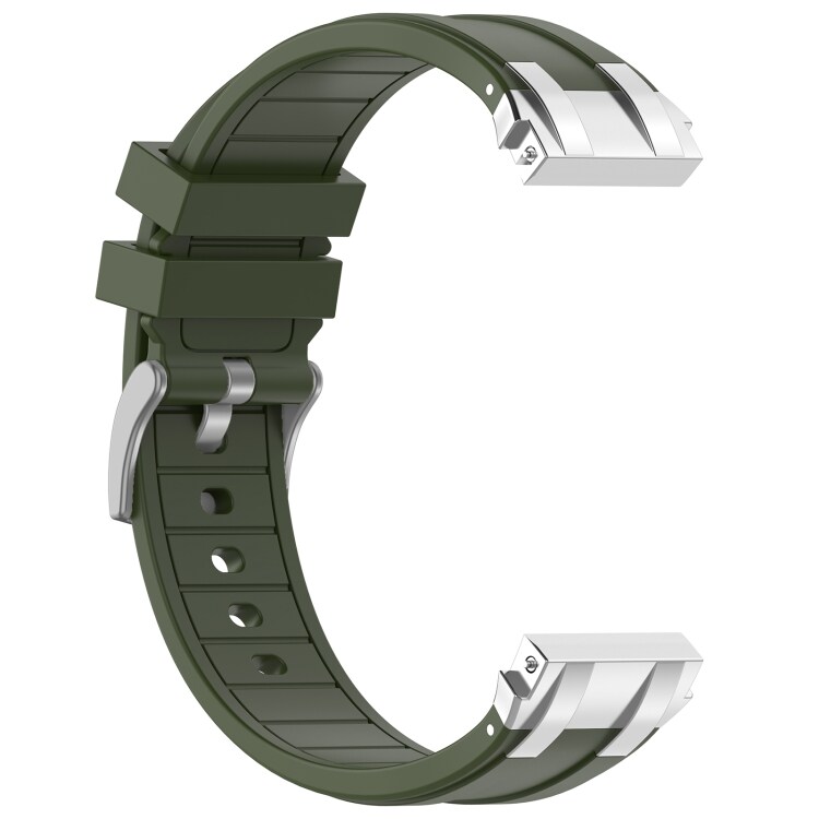 Silikonarmbånd til Amazfit Watch Bip 5 22mm - Grønn