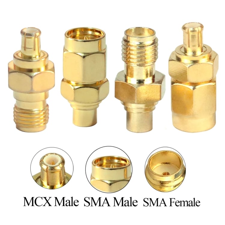 SMA til MCX-adapter - 4-pakning