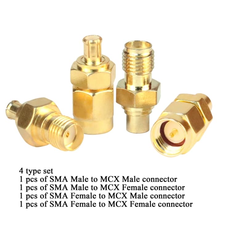 SMA til MCX-adapter - 4-pakning