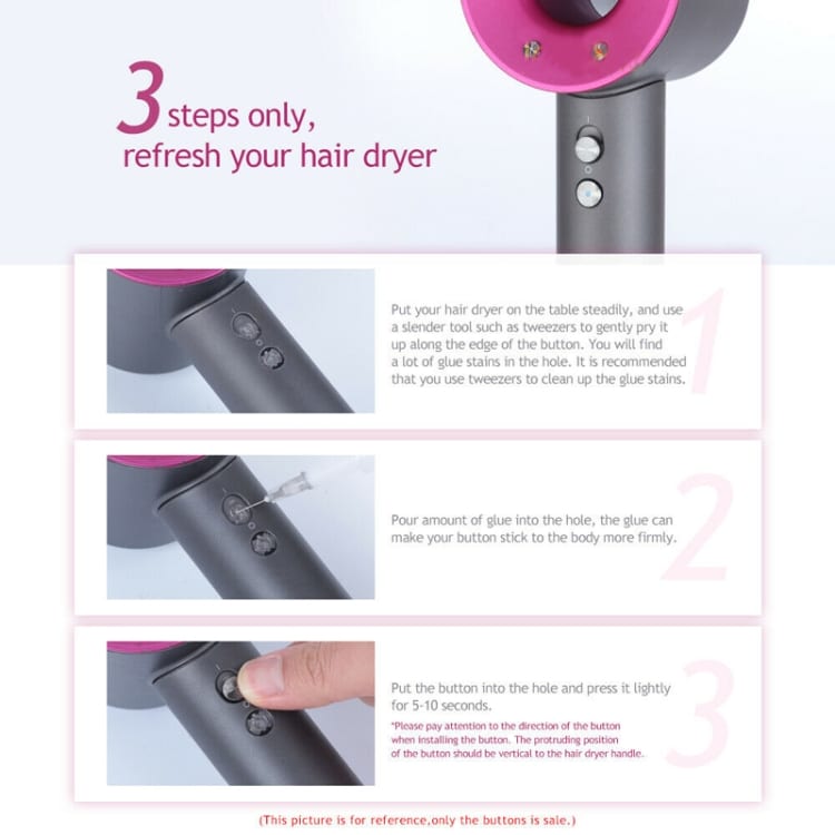 Reserveknapper for Dyson HD01 / HD02 / HD03 / HD04