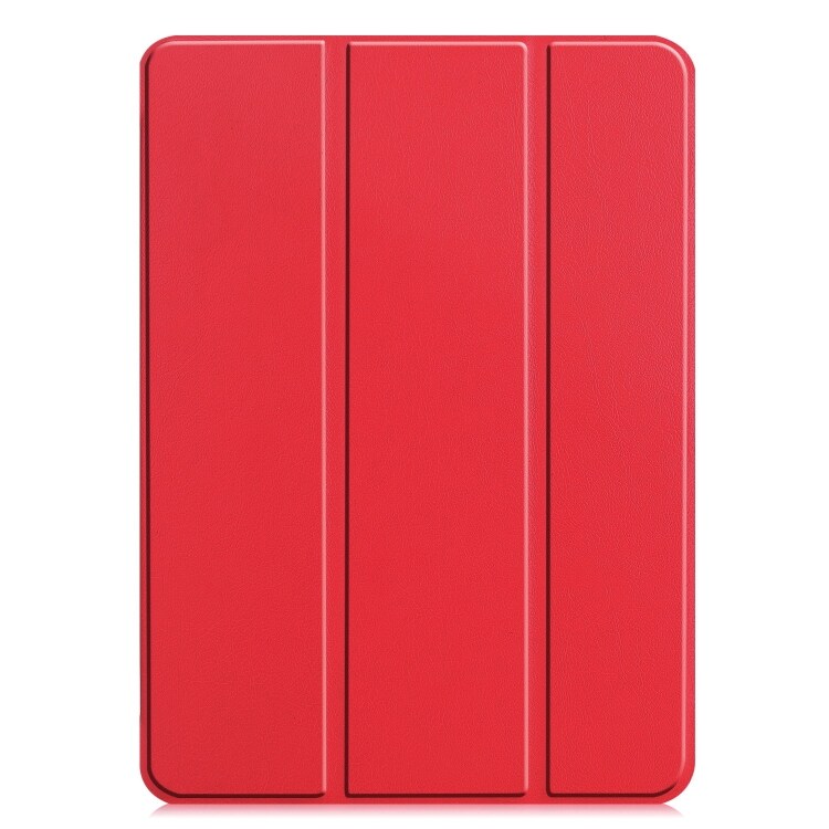 Kunstlærveske med stativ for iPad 13 (2024) - Rød