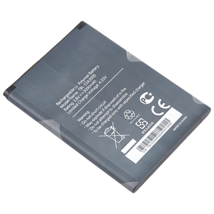 Batteri TBL-53A3000 for TP-Link M7450 og M7650 WIFI Router med 3000 mAh kapasitet