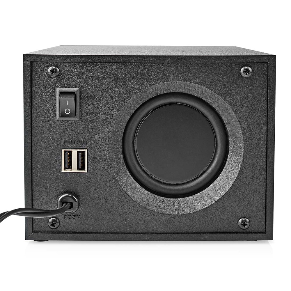 Spillhøyttalere med subwoofer og RGB-belysning