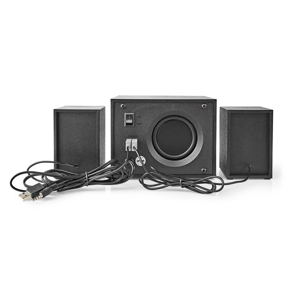 Spillhøyttalere med subwoofer og RGB-belysning