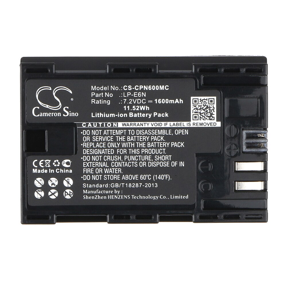 Kamerabatteri LP-E6N for Canon EOS 5 Mark II / EOS 5D Mark III