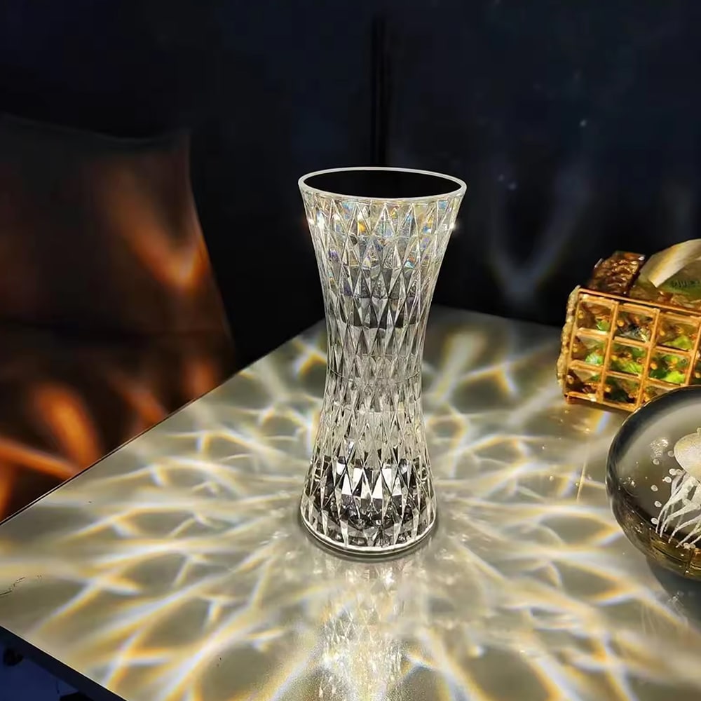 United LED-krystalllampe med fjernkontroll og fargeendring