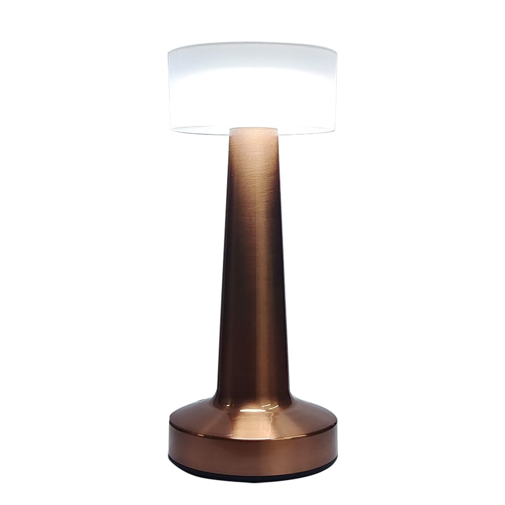 By Gaard bordlampe i kobber - USB-oppladbar