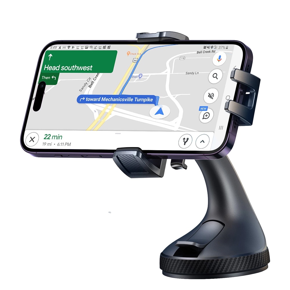 Joyroom magnetisk bilholder med sugekopp for fleksibel plassering - svart