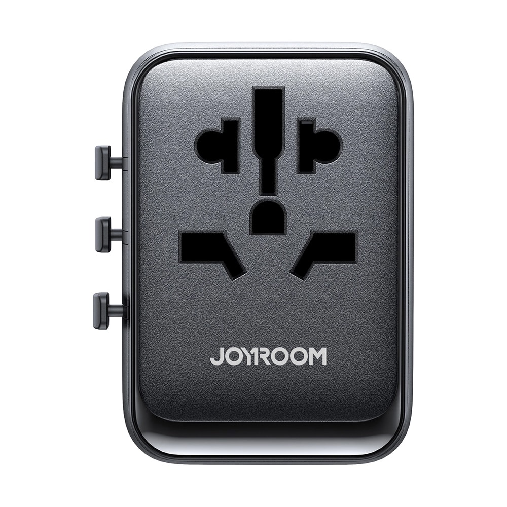 Joyroom Reiseadapter 17W med EU / US / UK / JP / AU / CN - Svart
