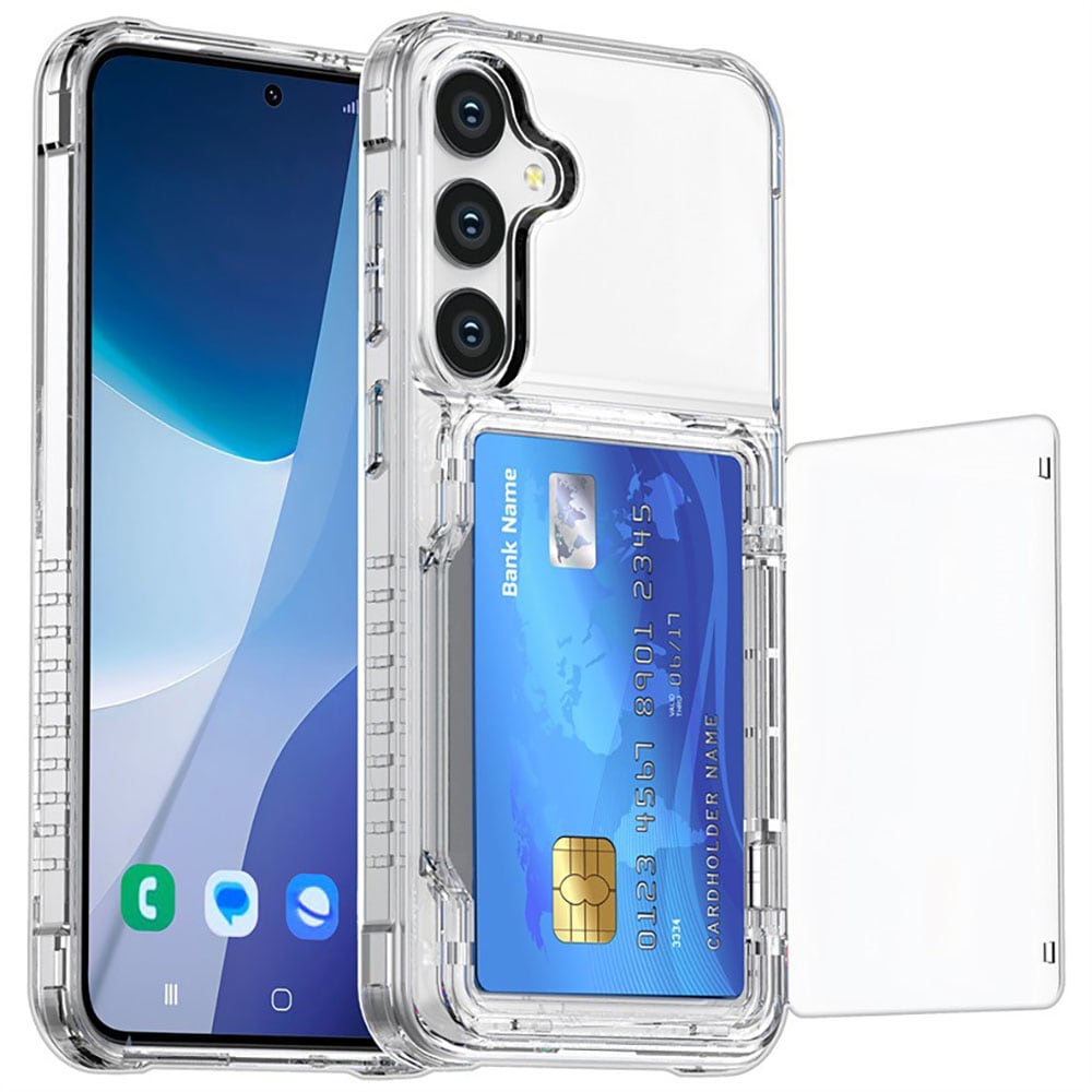 Bakdeksel med kortspor og stativ til Samsung S23 Plus