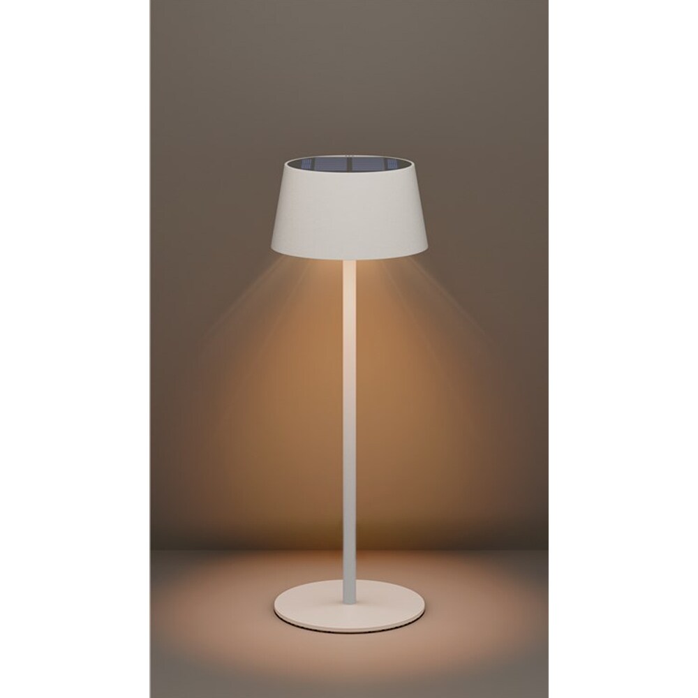 Goobay LED-bordlampe med solcellelading og berøringskontroll - hvit