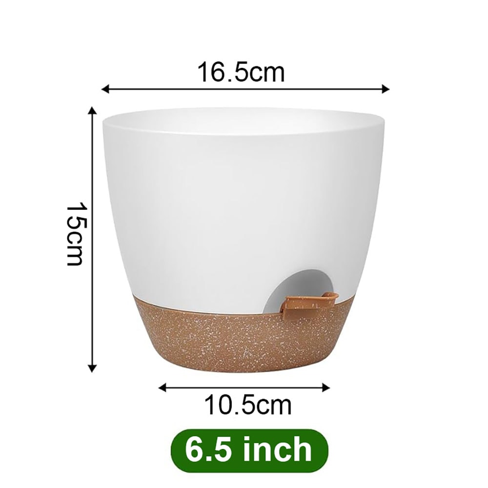 Selvvannende blomsterpotte 16,5 cm
