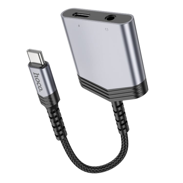 USB-C-adapter 1xUSB-C til 1xUSB-C og 3,5 mm-kontakt