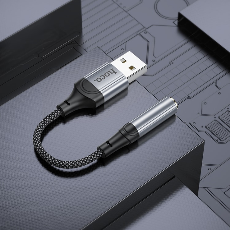 Eksternt USB til 3,5 mm-lydkort med lydforbedring