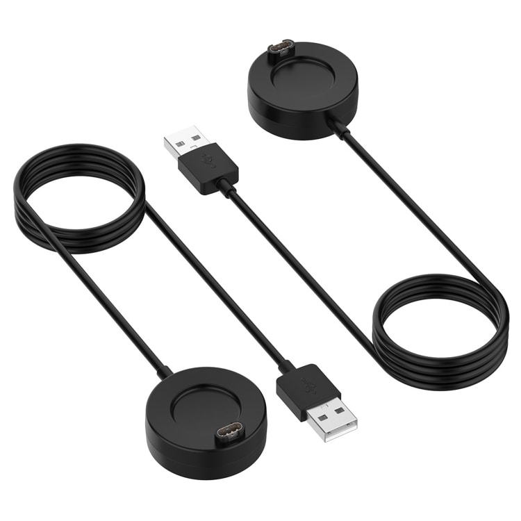 Ladestativ for garmin fenix 8 med USB-platebase og 1 meter kabel