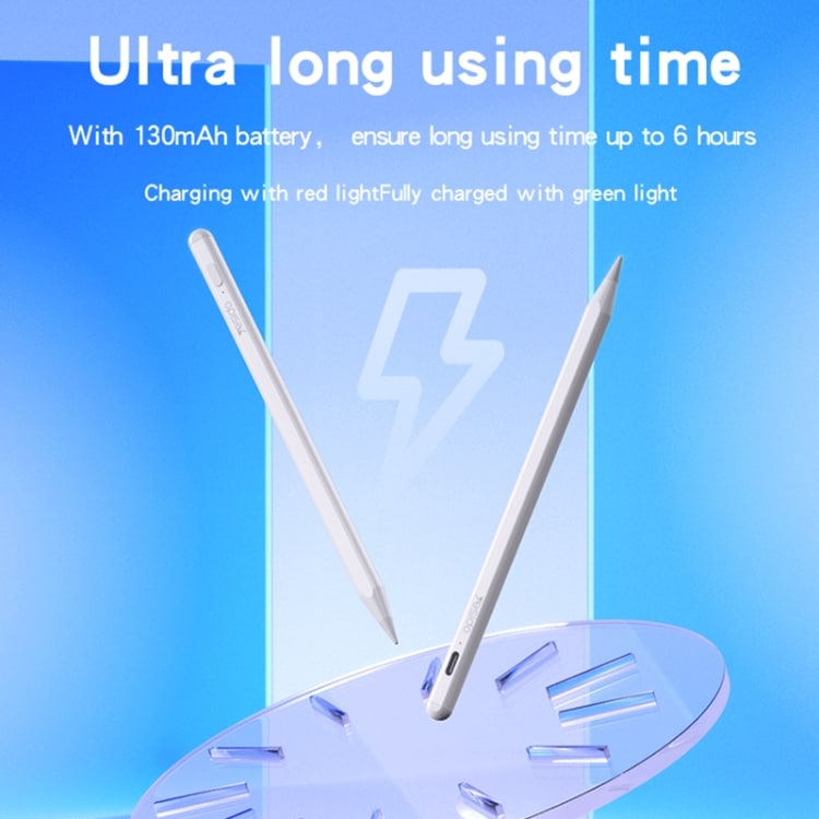 Magetic Universal Stylus Pen med lang batterilevetid - Hvit
